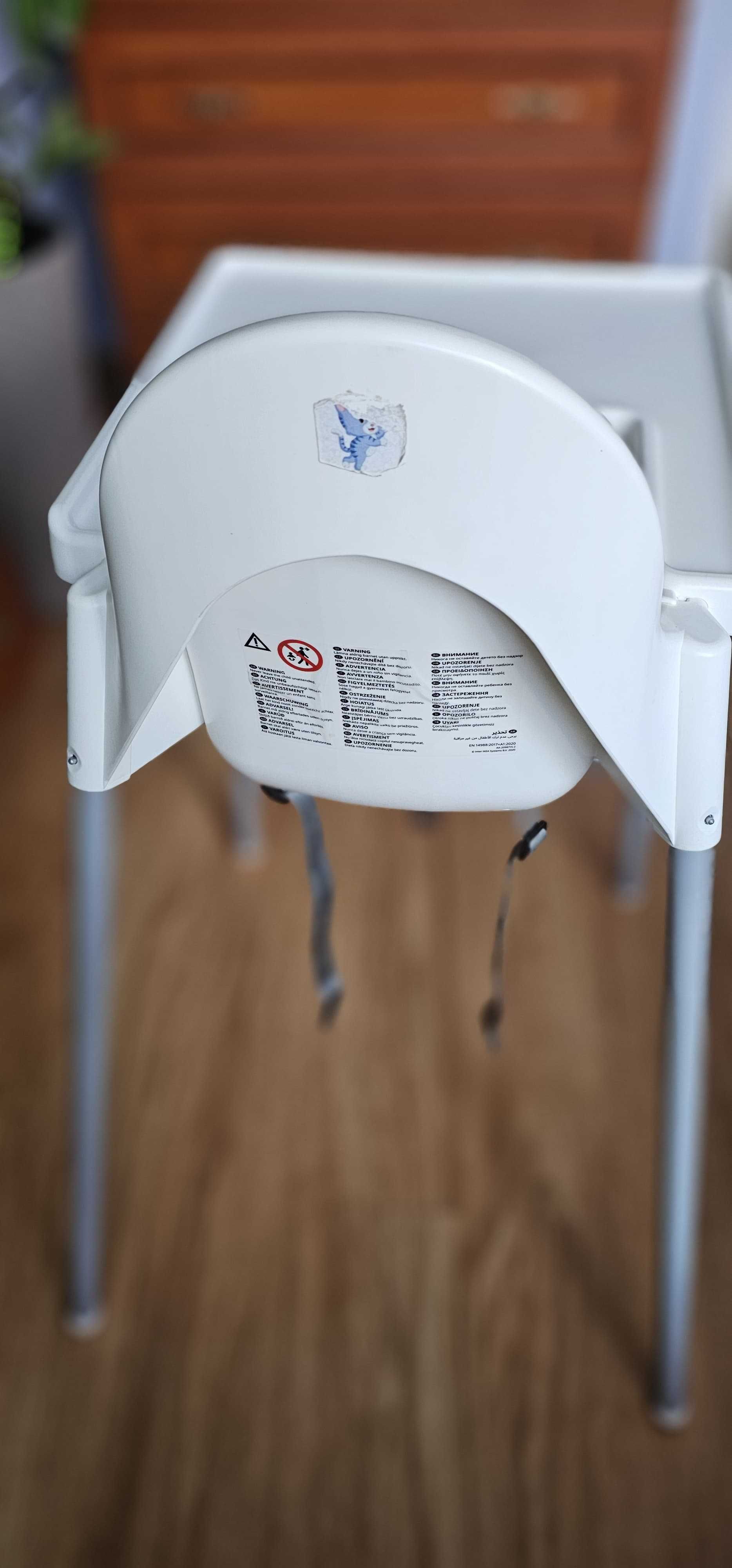 Krzesełko do karmienia Ikea Antilop z podnóżkiem