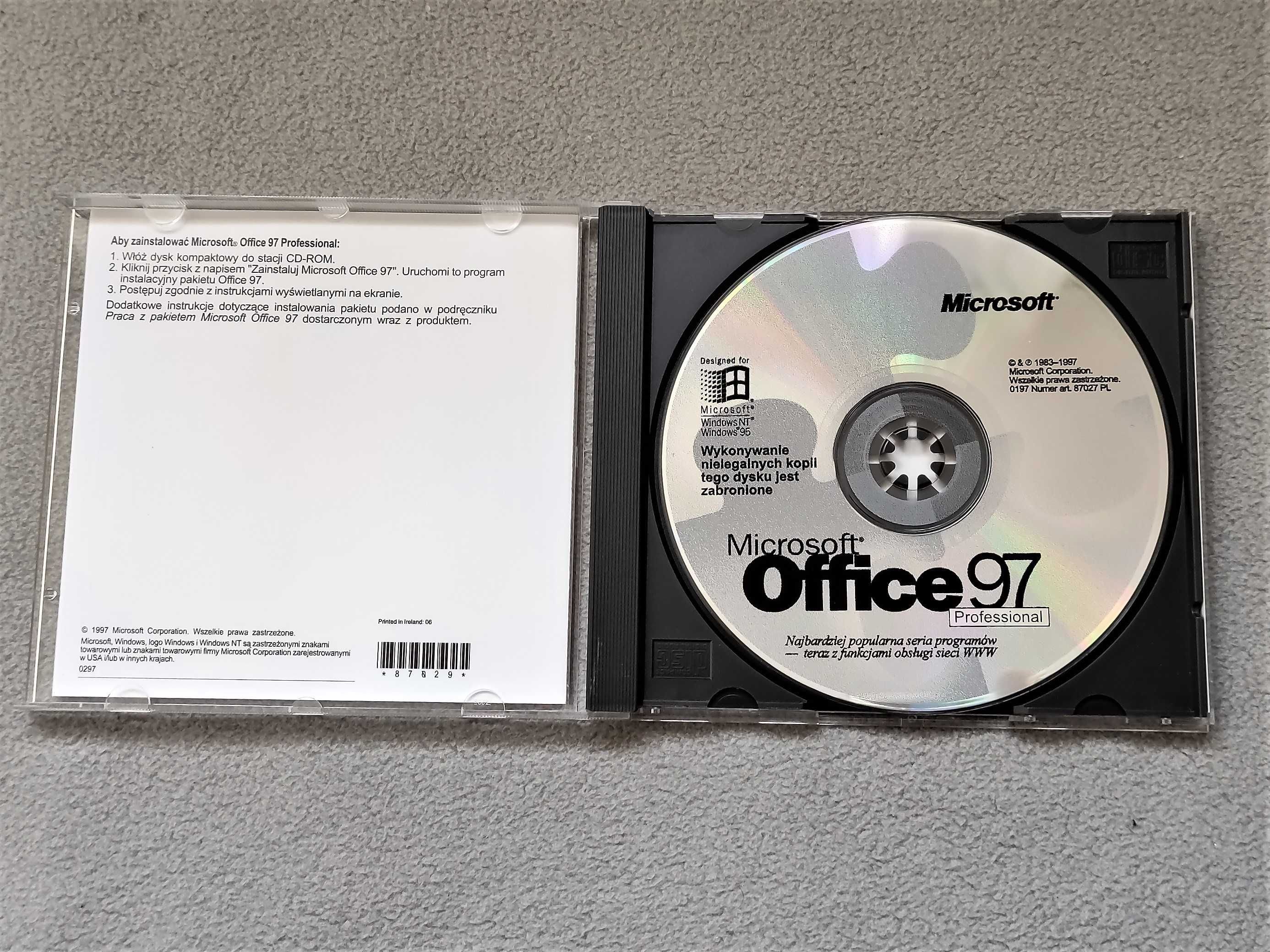 CD Office 97 PRO Professional PL BOX kolekcjonerska