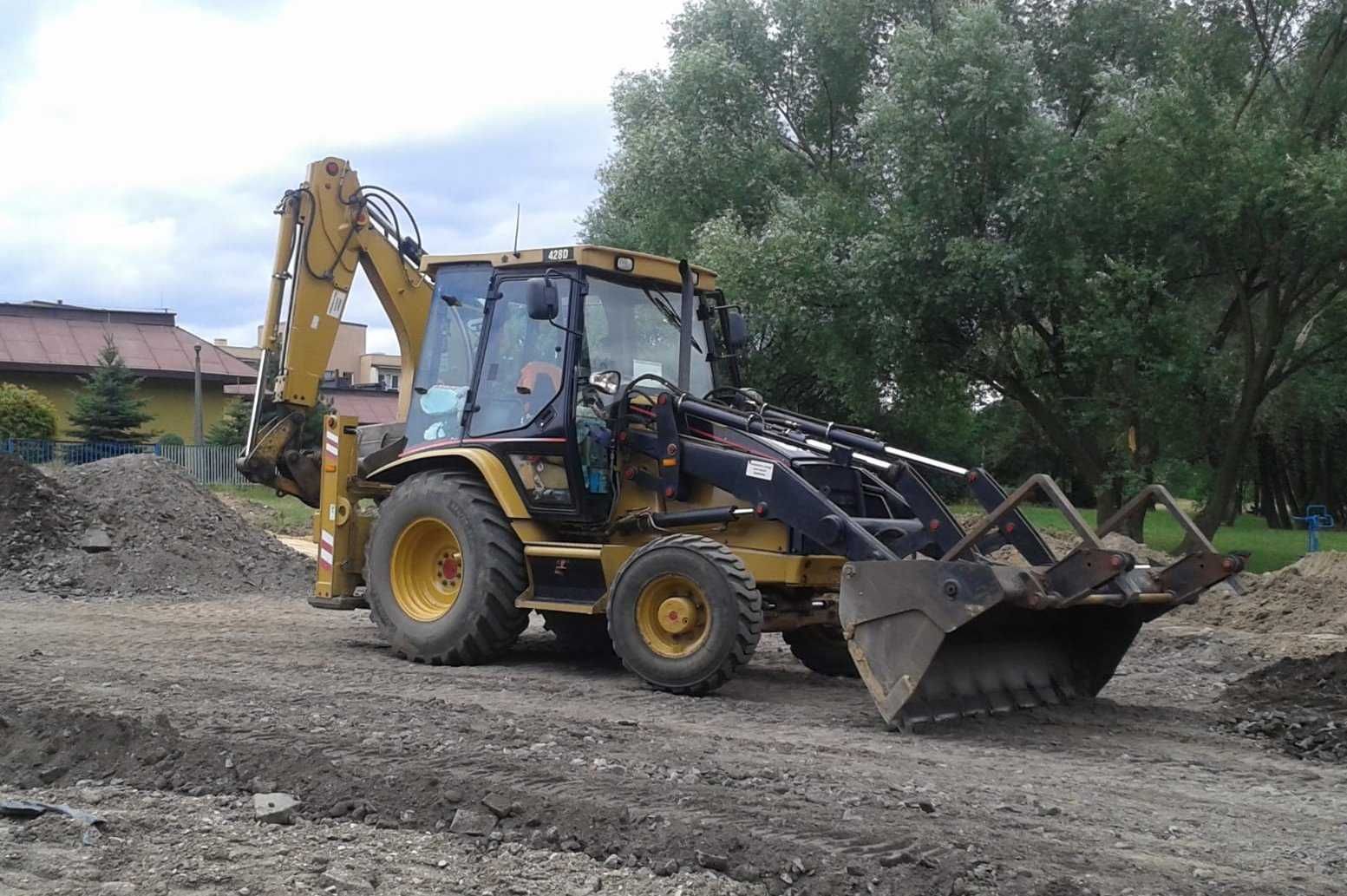 Usługi koparko-ładowarką. Roboty ziemne. Koparka. Zabrze. Śląsk