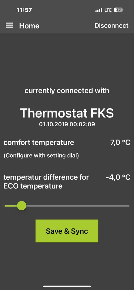 Grzalka z termostatem do grzejnika z bluetooth firmy AFG-de model FKS