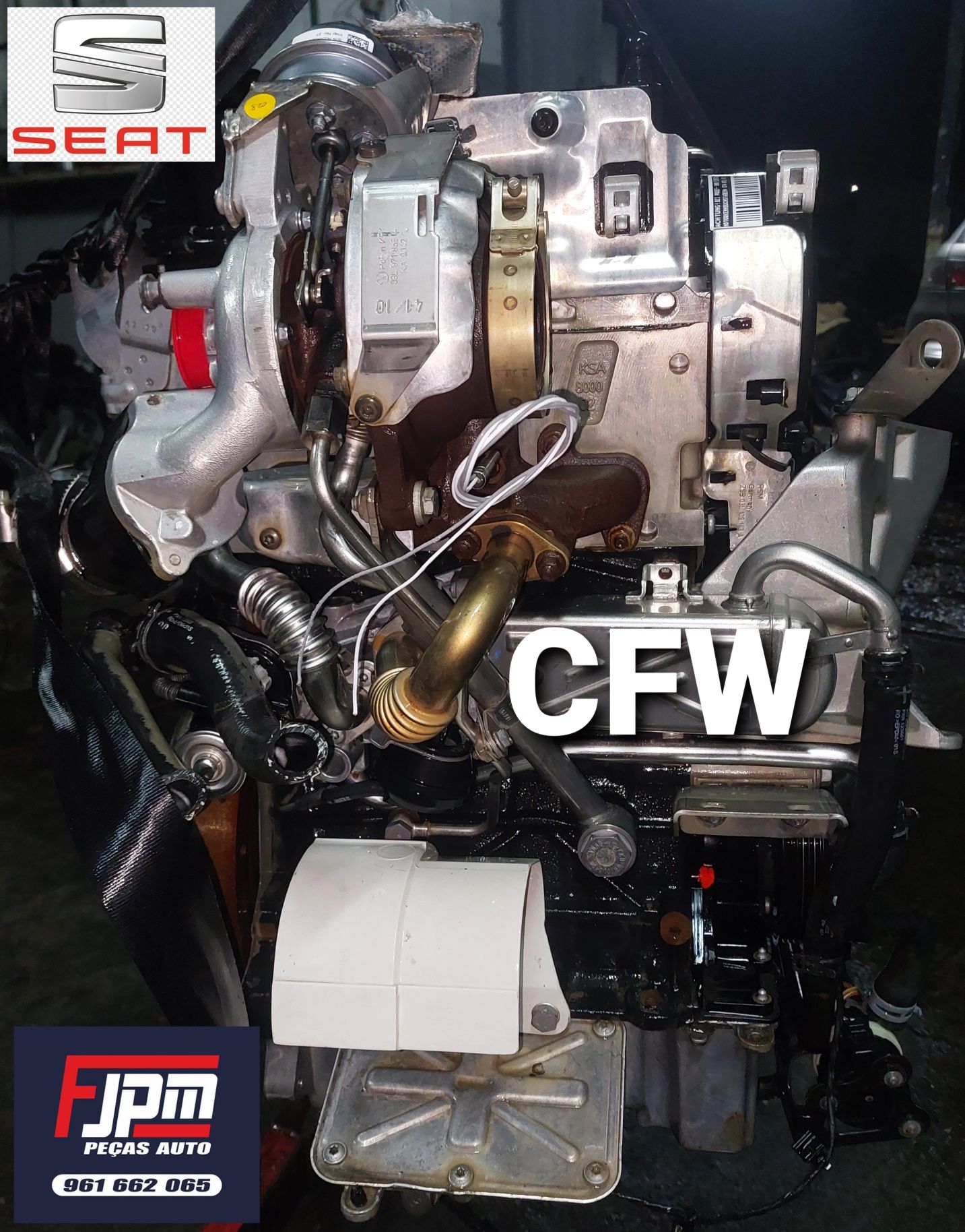 Motor vw 1.2 tdi 2013 ref cfw