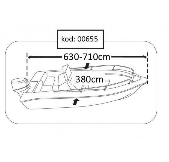 Pokrowiec na łódkę 630/710x380