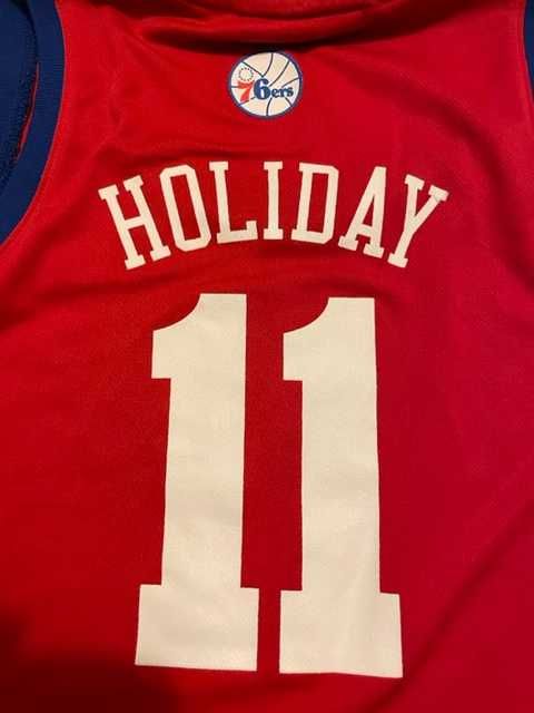 Koszulka koszykarska Philadelphia 76ers #11 Holiday Adidas L młodzież