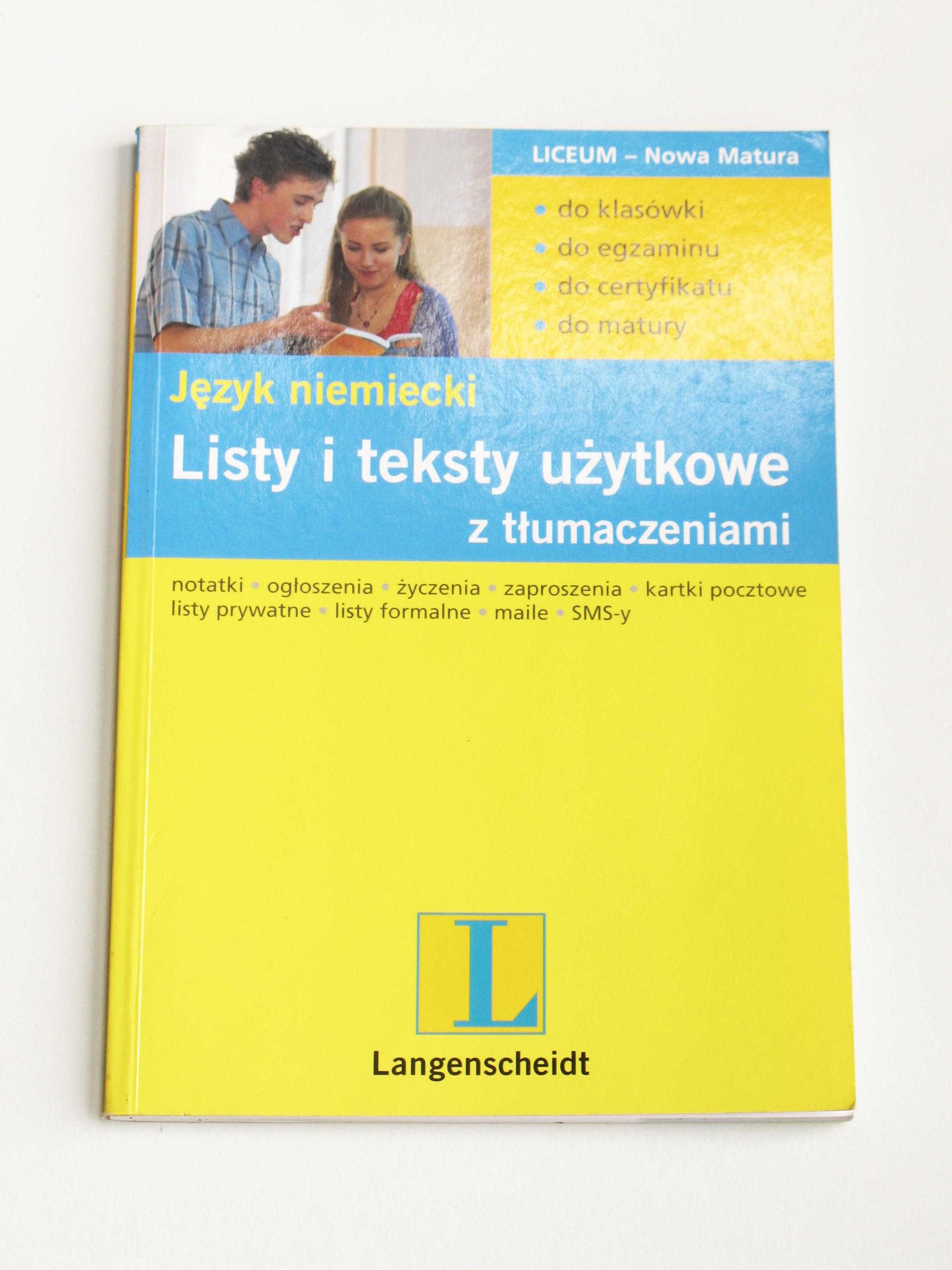 Język niemiecki. Listy i teksty użytkowe z tłumaczeniami