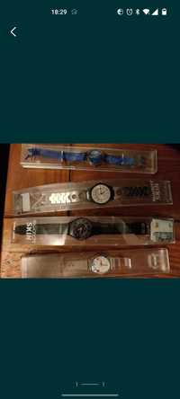 2 relógios Swatch Skin + 3 sem marca