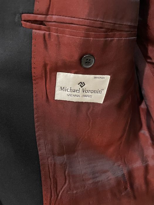 Чоловічий чорний брючний костюм Voronin