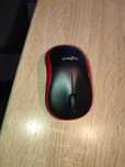 Nowa mysz komputerowa bezprzewodowa Logitech M185 czerwona PC laptopa