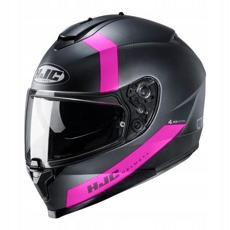 Kask motocyklowy HJC C70 black/pink rozmiar XXS (32)