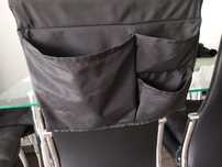 Czarny organizer na łóżeczko ikea 39x30