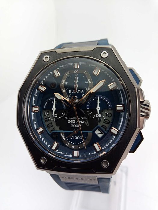 Суперточные мужские часы Bulova 98B357, 262 кГц, точностью 1/1000 сек