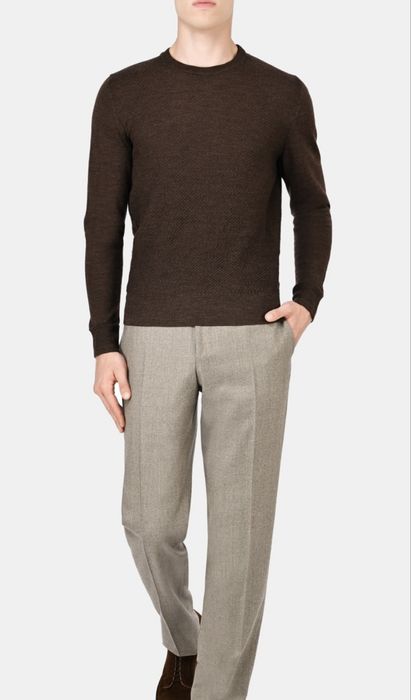 Оригинальный полувер реглан свитер Canali. 100% меринос.