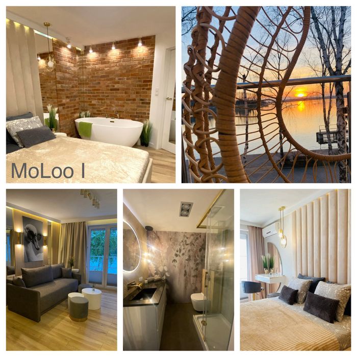 Apartamenty nad jeziorem Nocleg Mazury Ostróda MoLoo Apartament