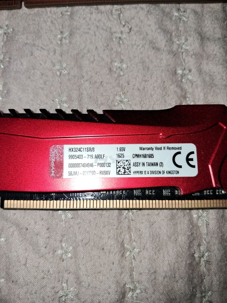 Kingston Hyper Savage Red edition 8+8 gb Ddr3 1600 mhz Originais