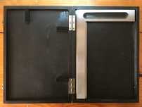 Esquadro de metalomecânica 300x200mm com estojo de madeira