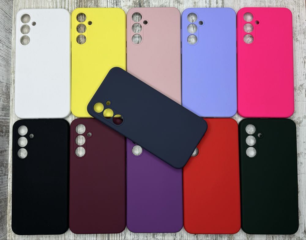 Не пачкаются! Чехол софттач Silicone Case на Samsung A35/ A55/S24 FE