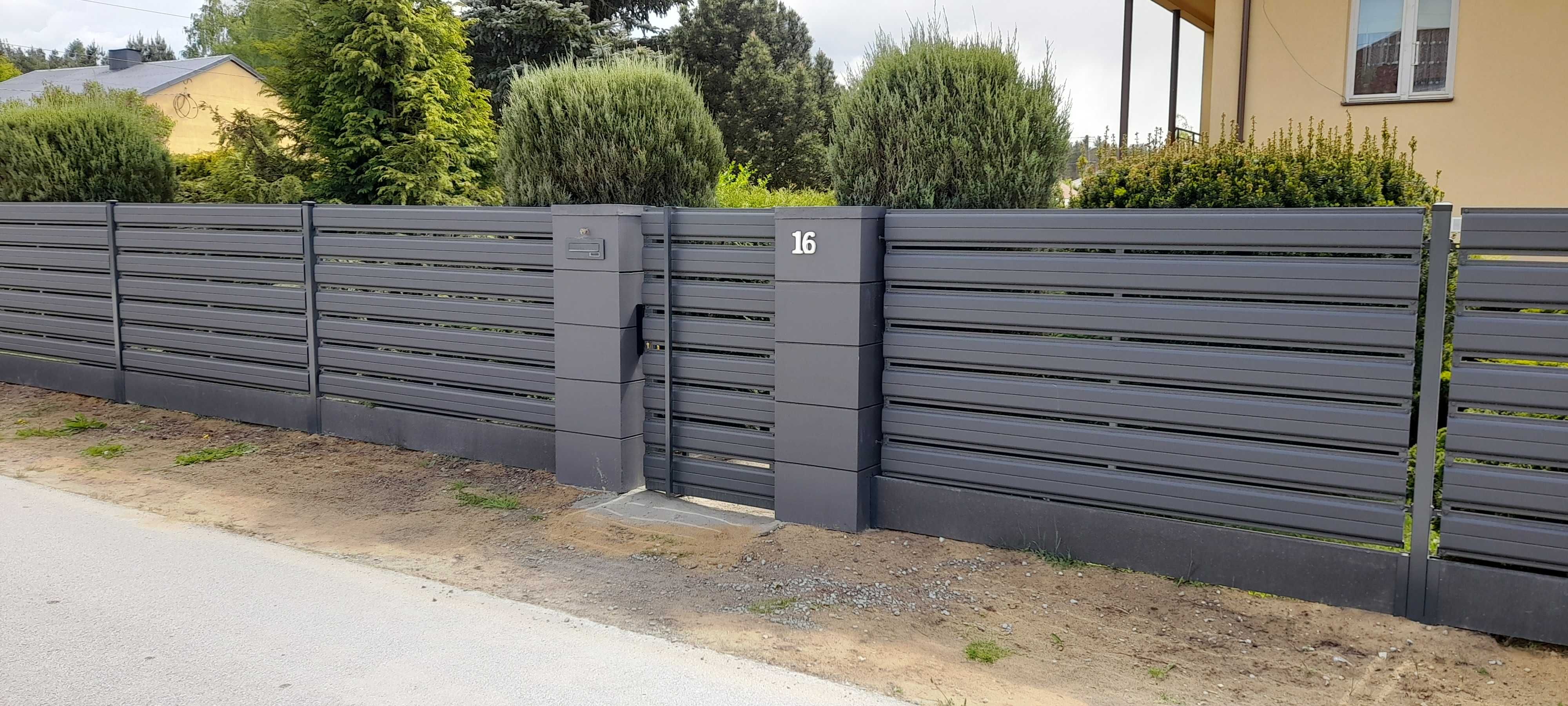OGRODZENIE sztacheta metalowa panelowe palisada palisadowe