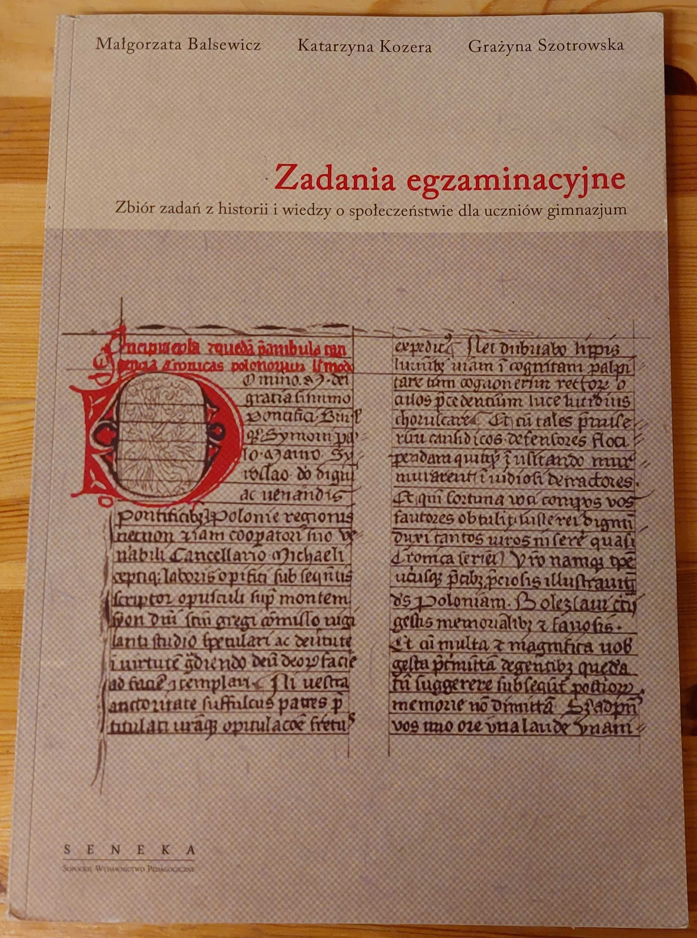 Zbiór zadań z historii i wiedzy o społeczeństwie dla uczniów gimnazjum