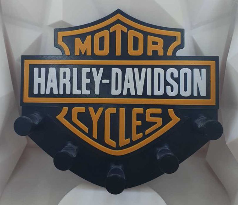 Harley-Davidson Wieszak na Klucze Styl Garażowy Motocyklowy
