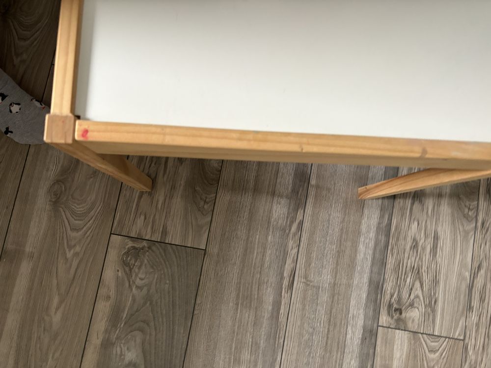 Stolik + 2 krzeselka drewniane LÄTT ikea