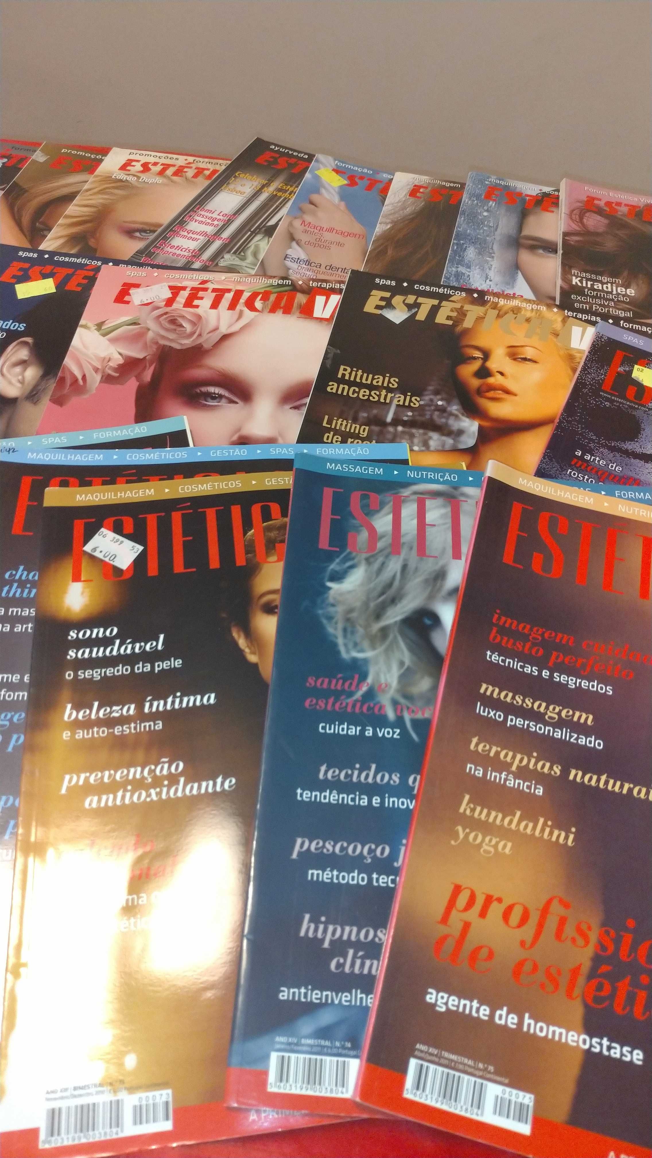 Lote de 40 revistas "Estética Viva"