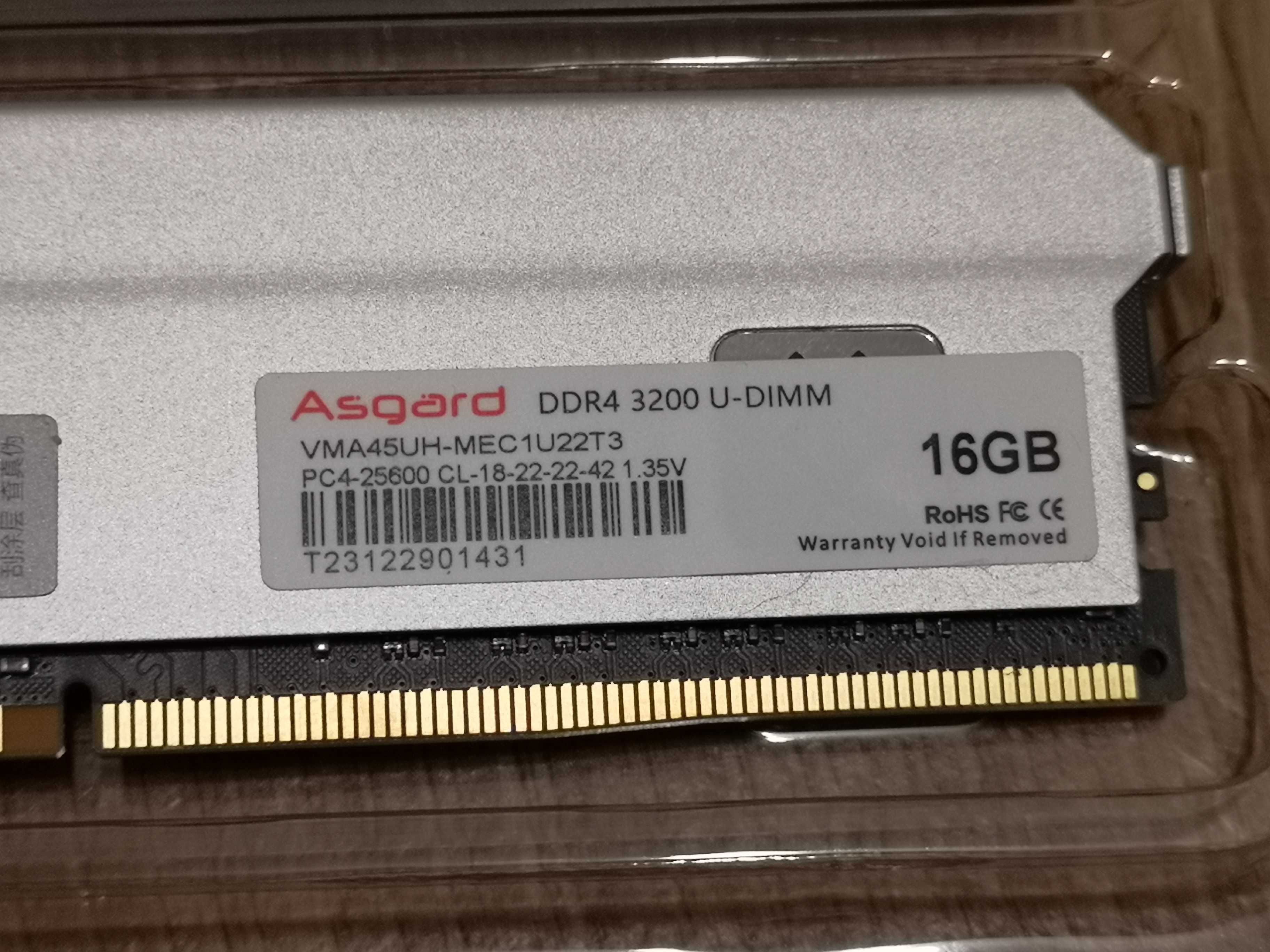 Asgard ddr4  32ГБ 3200 МГц оперативна пам'ять з металевим радіатором