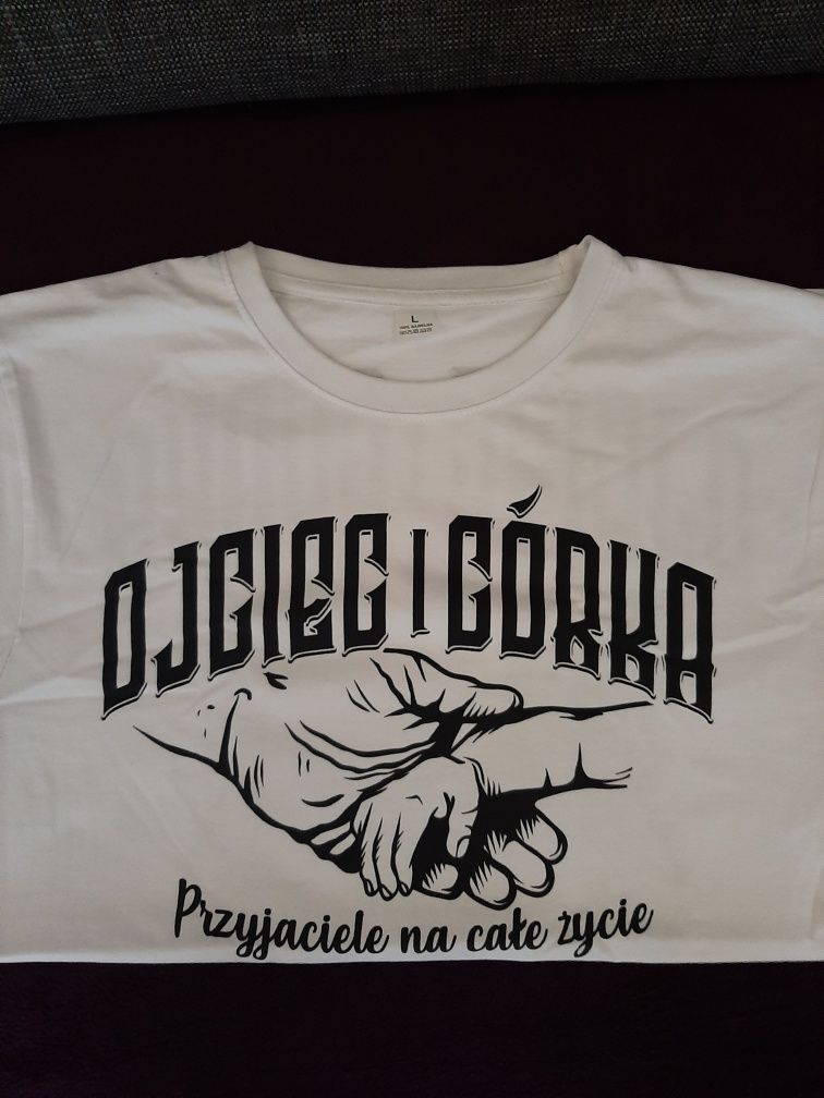 Koszulka,t shirt . OJCIEC I CÓRKA. Męski - nowy