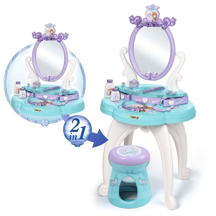 2 ПО ЦЕНЕ 1 Smoby Frozen Столик туалетный с зеркалом 320224