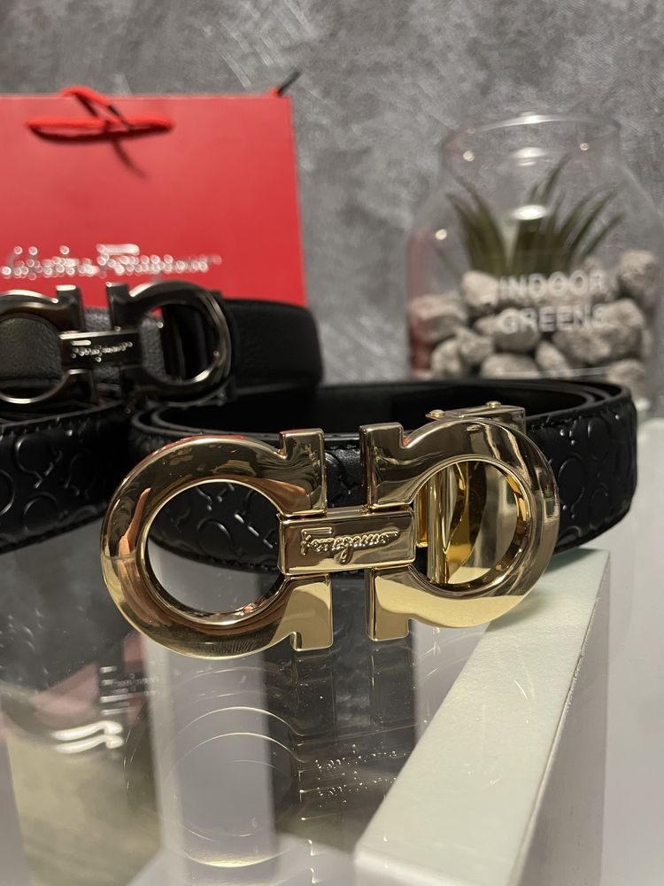 Мужской ремень пояс salvatore ferragamo