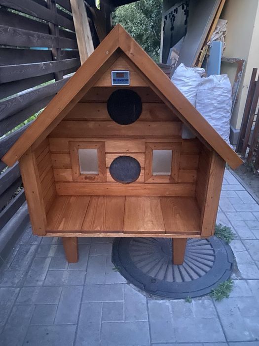 Утепленная будка с подогревом! Для котов и собак. WIFI  управление!