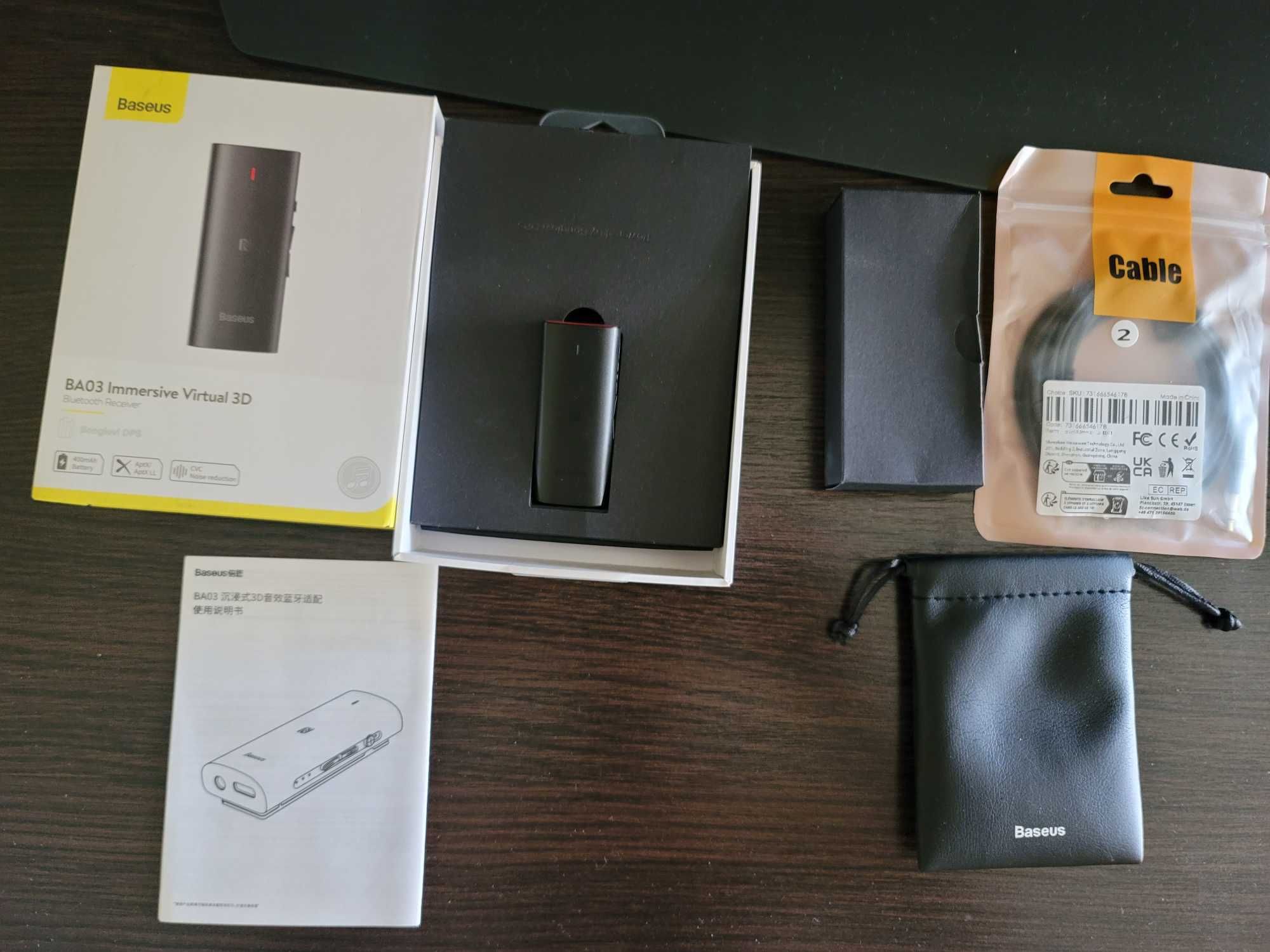 Bluetooth ресивер Baseus BA03 Immersive Virtual 3D