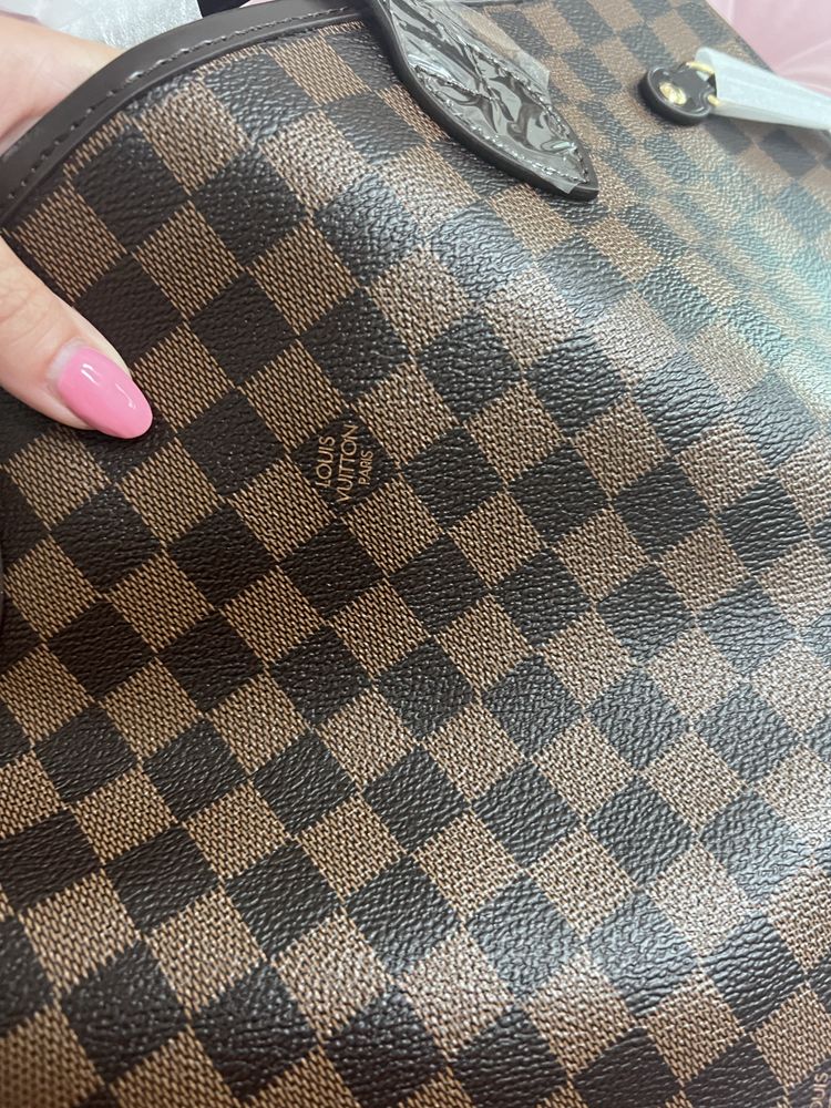Louis Vuitton Neverfull Damier Ebene Canvas MM torba shopperka
