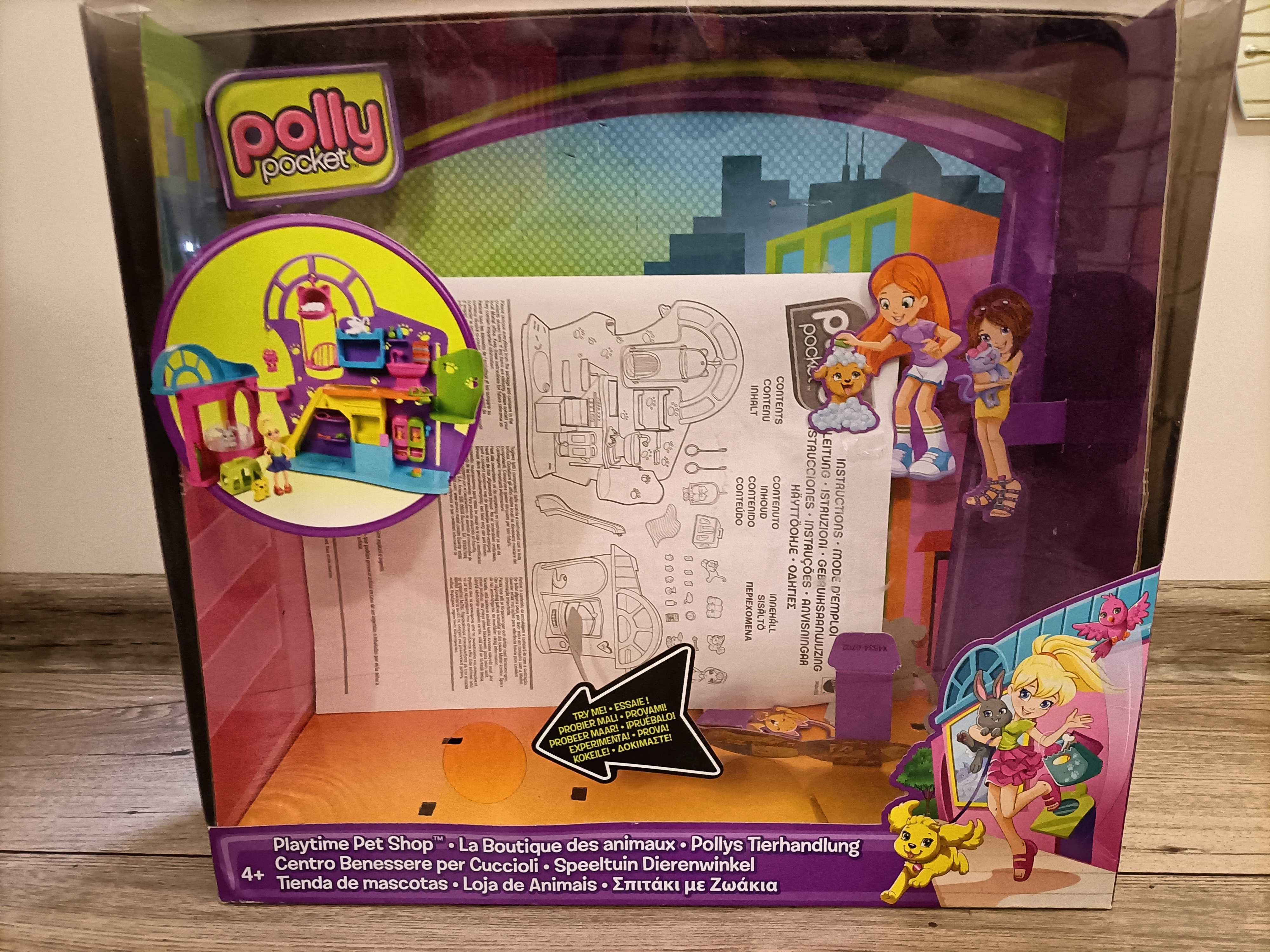 Polly Pocket salon dla zwierząt+seria zimowa