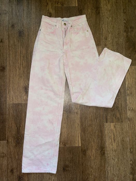 рожеві джинси ZARA