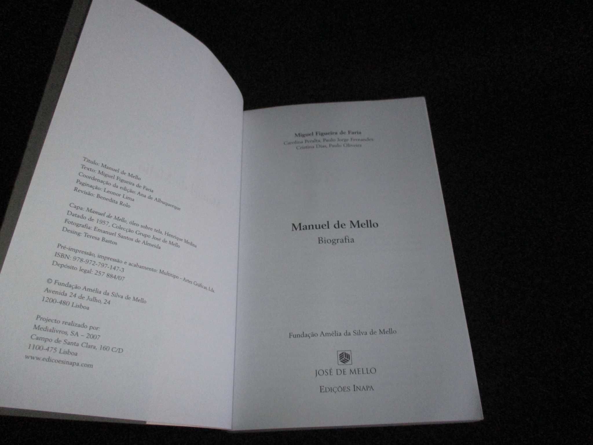 Livro Manuel de Mello Miguel Figueira de Faria