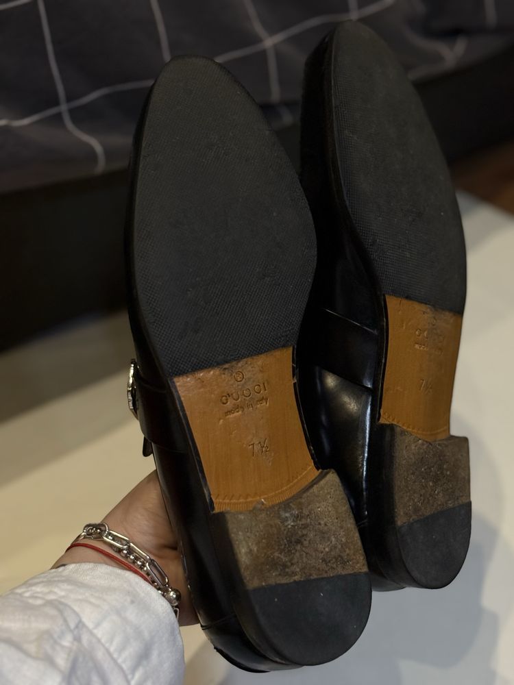 Чорні Gucci мокасини
