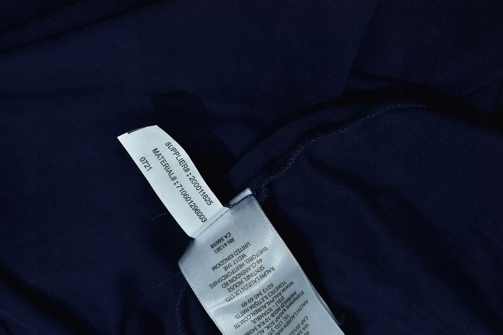 Ralph Lauren Granatowa Męska Koszulka Polo Regular Fit L