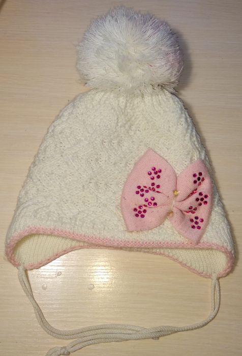 Дитяча зимова шапка на вік 3-4 роки;детская зимняя шапка р.50-51