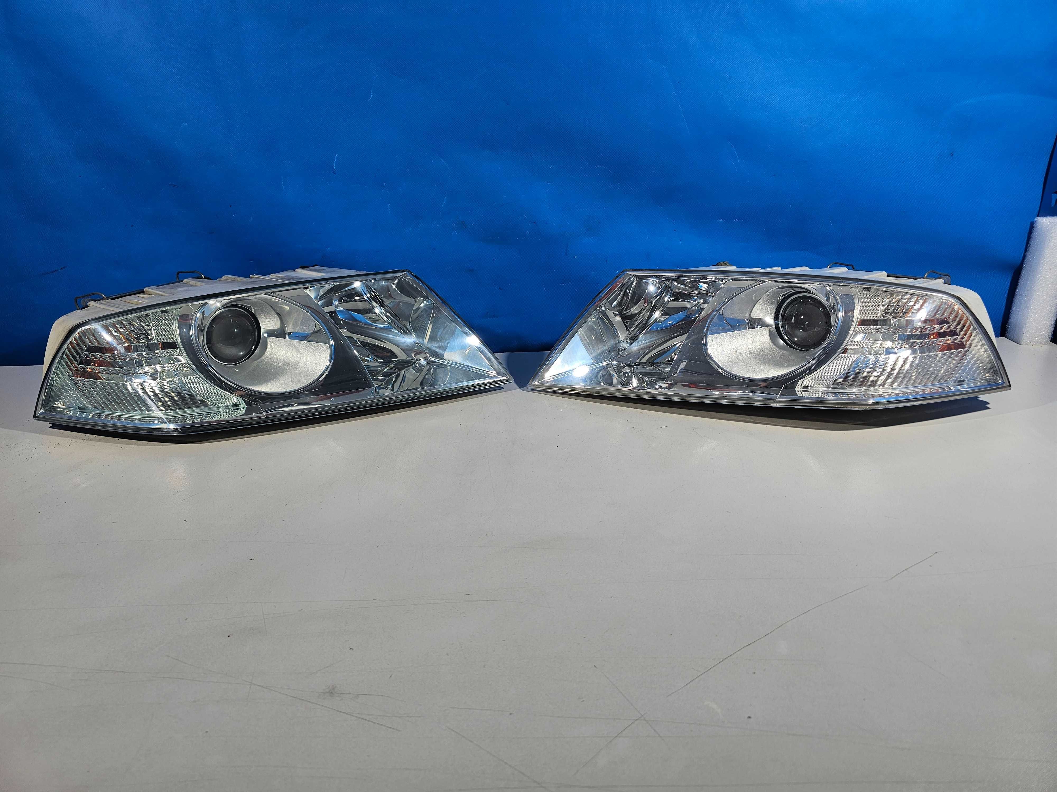 Skoda Octavia II 2 Lampy Przód Przednie Lewa+Prawa Soczewki EU IGŁA