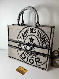 Duża torebka shopperka Dior Book Tote Premium limitowana edycja CD