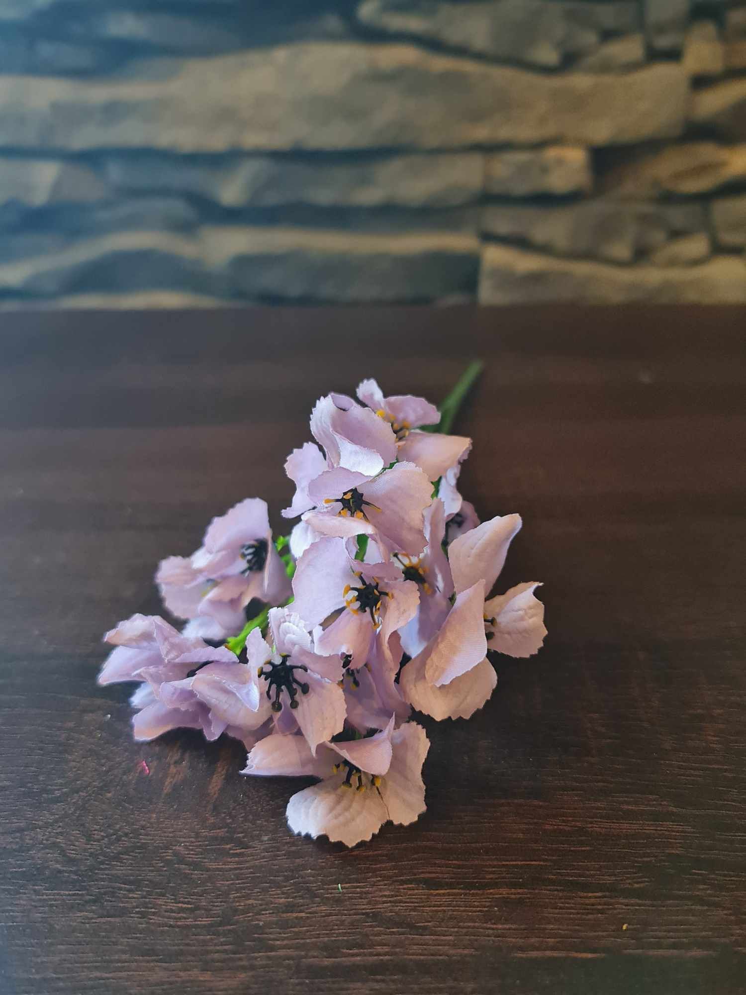 Bukiet sztucznych kwiatów fioletowe  33cm 48TKNKW