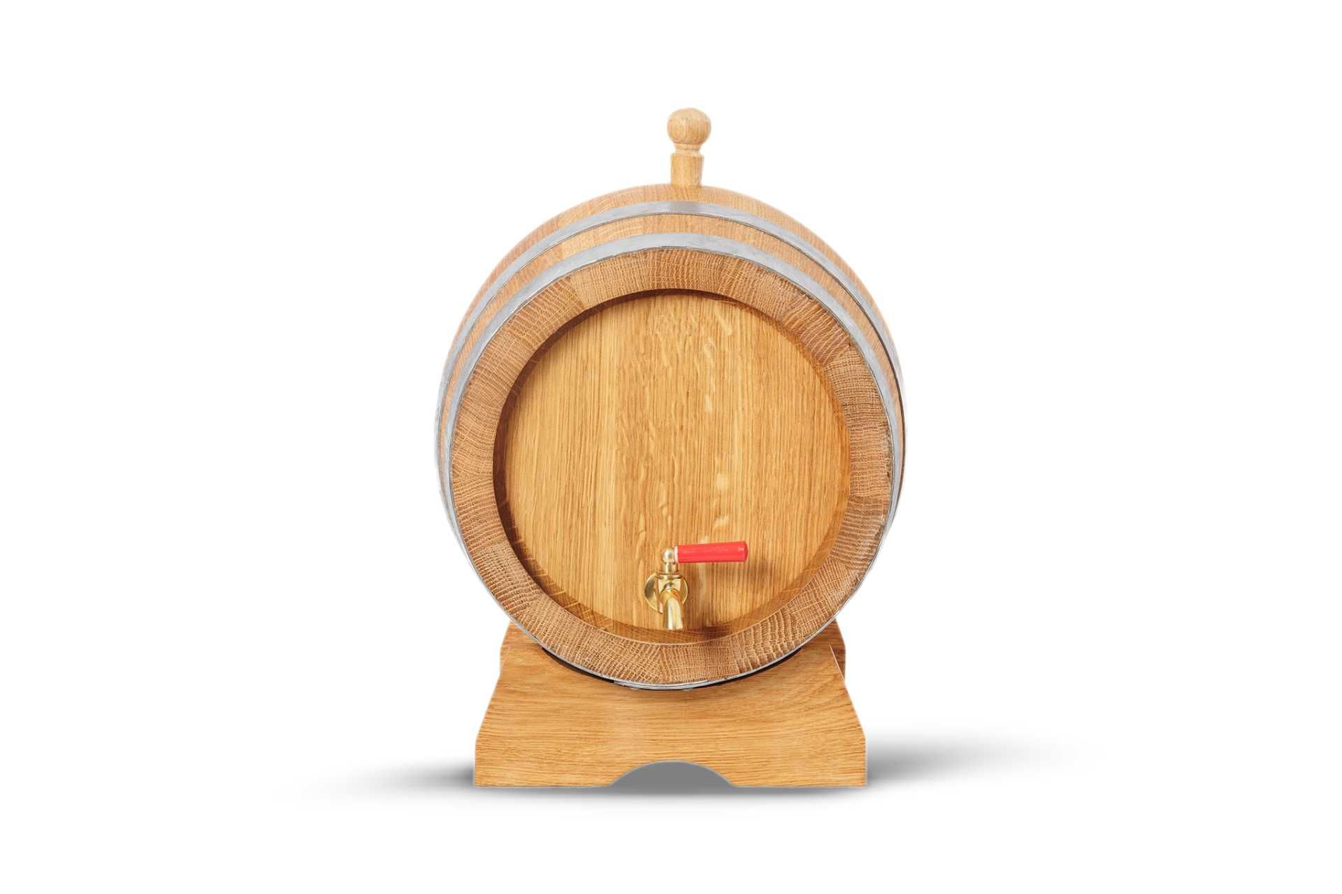 Dębowa beczka 10L na whisky bimber wino nalewki prezent (Atest PZH)