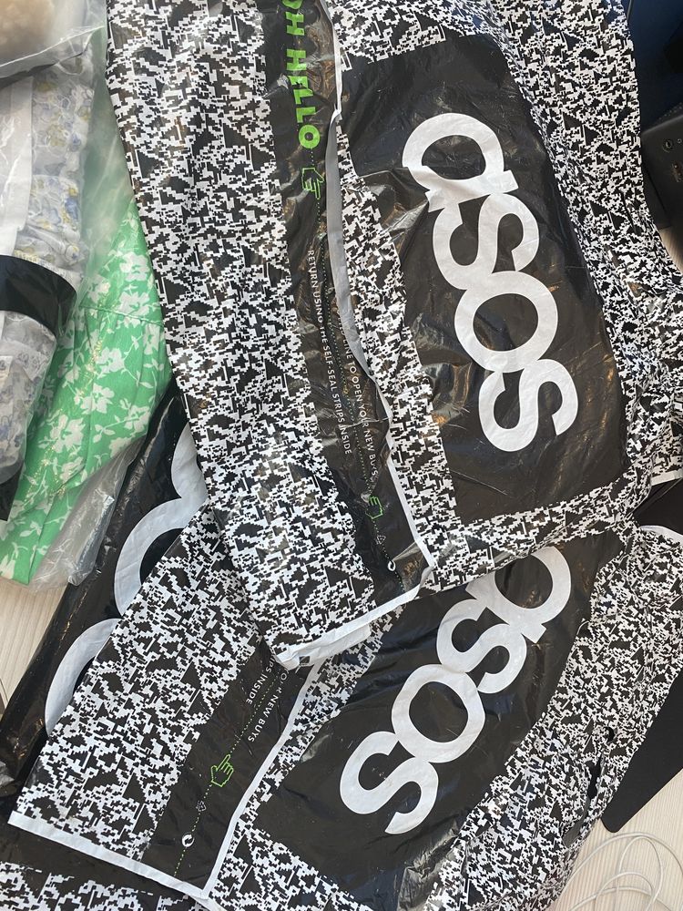 Платье ASOS, зеленое, миди