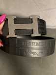 Pasek czarny monogram