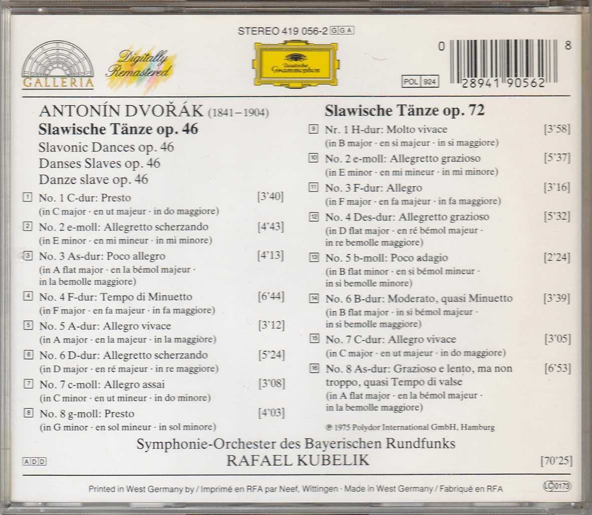 CD Antonin Dvorak - Slavonic Dances