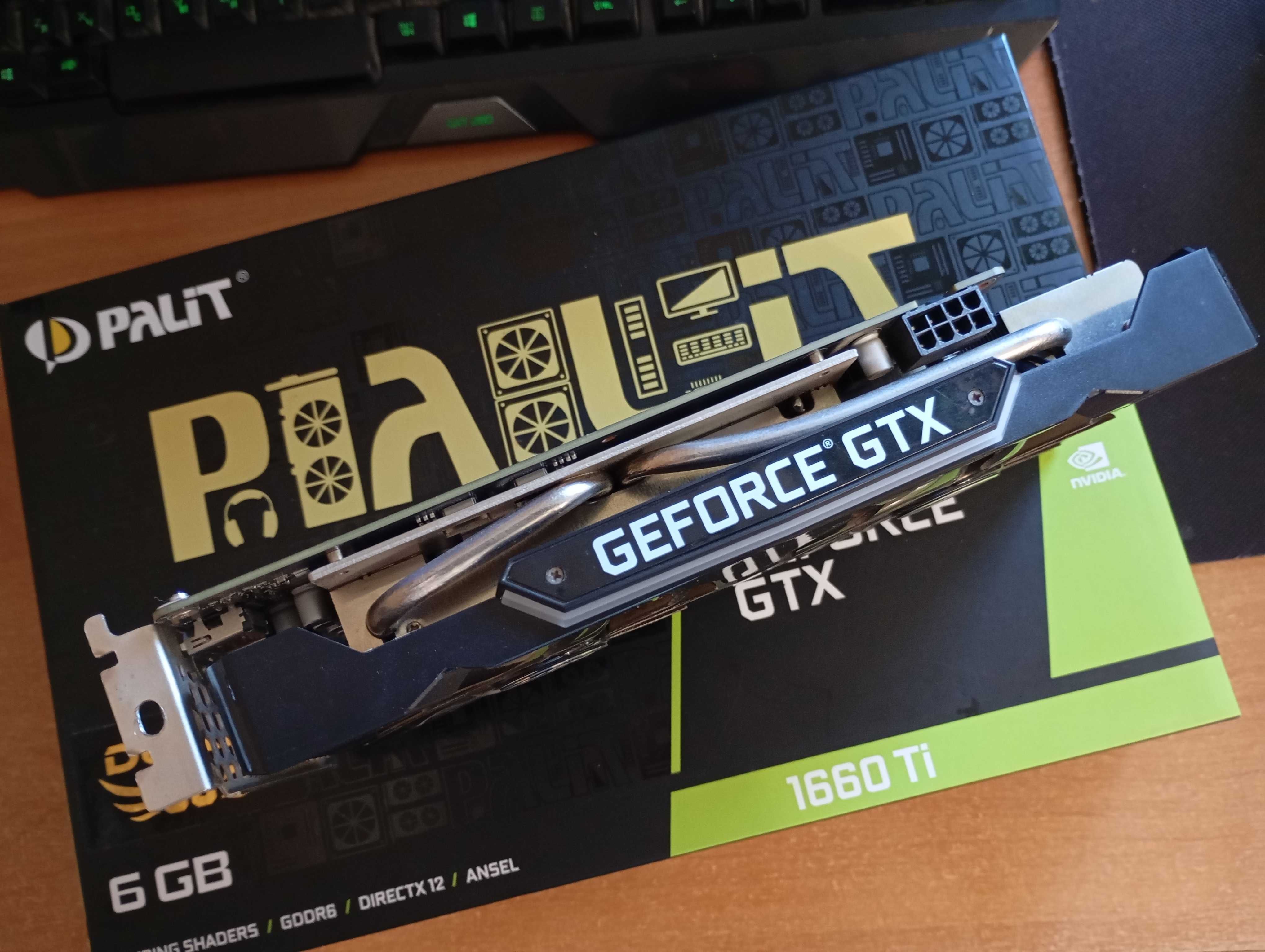 Видеокарта Palit GTX 1660 TI 6GB GDDR6 (с пломбой, коробкой и чеком)