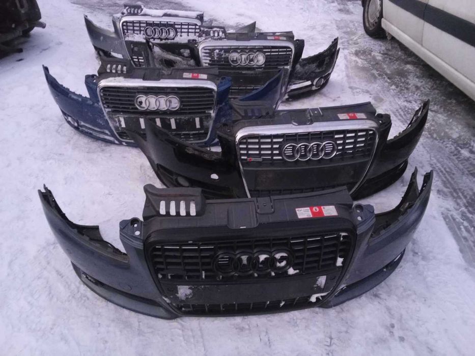 Audi A4 B7 kompletny przód LZ5C maska zderzak błotnik pas belka