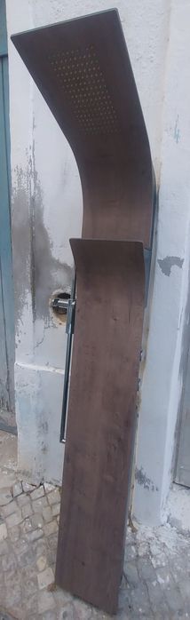 Coluna de duche em madeira tudo completo e novo