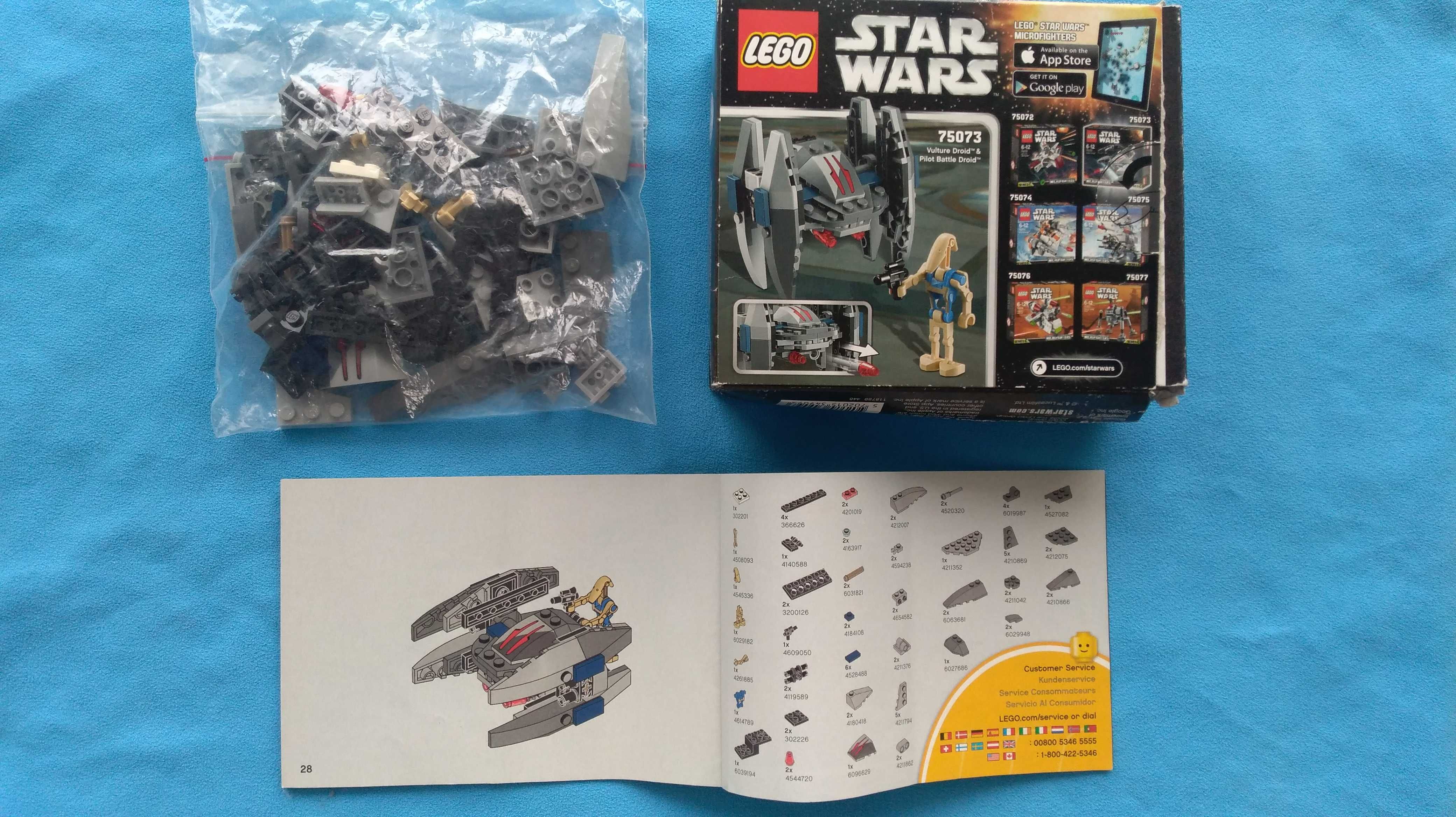 Lego Star Wars Microfighters 75073 Vulture Droid (komplet z pudełkiem)