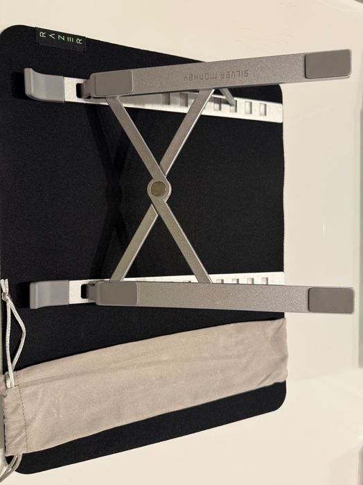 Silver Monkey Blanc ergonomiczna składana podstawka pod laptopa