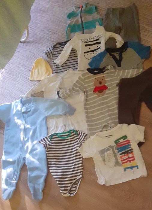Paka ubranek chłopiec 3-12 mcy